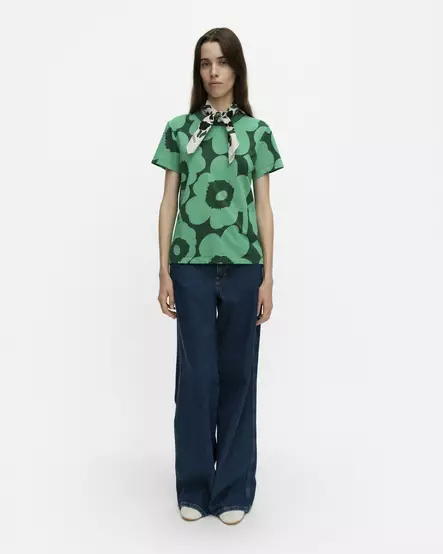 Marimekko Heleys Unikko T-Paita - Trikoopaidat ja Collegepaidat - 095516-660 - 1