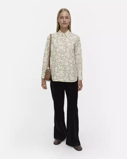 Marimekko Tilla Piirto Unikko Puuvillapopliinipaita - Kangaspaidat - 095993-610 - 1
