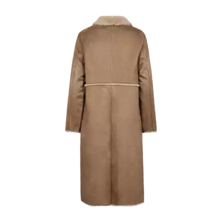 FREE/QUENT Lamse Pitkä Keinomokkatakki Vuorella - Toppatakit ja Toppaliivit - 255206470-2540 - 2