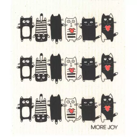 MORE JOY Tiskirätti Kissatanssia - Keittiötekstiilit - 6430026060070 - 1