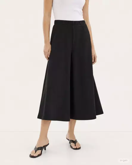 FREE/QUENT FQNANNI Leveälahkeiset Culottes Housut - Cropped, 7/8 -lahje - NOS211583-1000 - 2