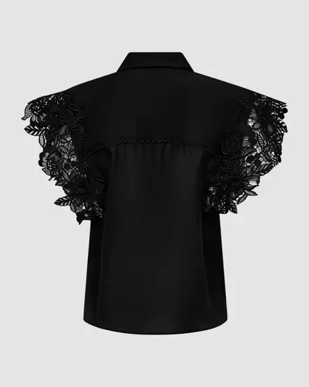 COPENHAGEN MUSE CMMOLLY Lyocell Pusero Pitsikoristein - Kangaspaidat - 262207904-1000 - 2