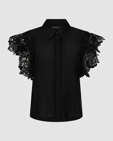 COPENHAGEN MUSE CMMOLLY Lyocell Pusero Pitsikoristein - Kangaspaidat - 262207904-1000 - 1