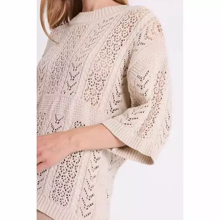 FREE/QUENT FQARWEN Puuvillaneulepusero Kuvioneulos - Neulepaidat, -tunikat, -mekot - 261207333-2080 - 2