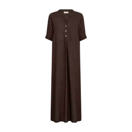 FREE/QUENT FQLARIN Pitkä Viskoosipellavamekko - Kangasmekot - 263205805-1080 - 1