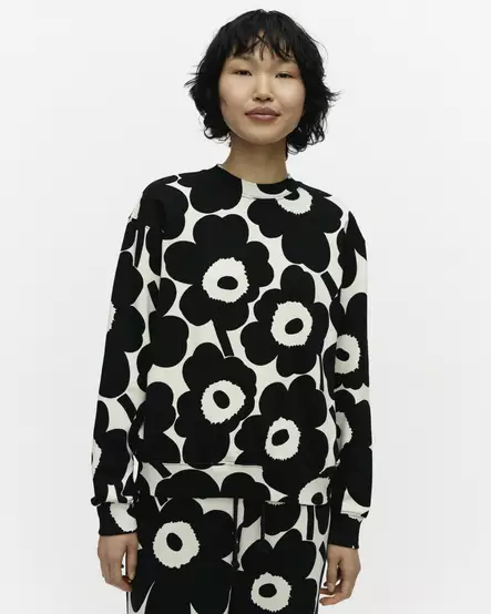 Marimekko Kioski Leiot Pieni Unikko Collegepaita - Trikoopaidat ja Collegepaidat - 096624-910 - 1