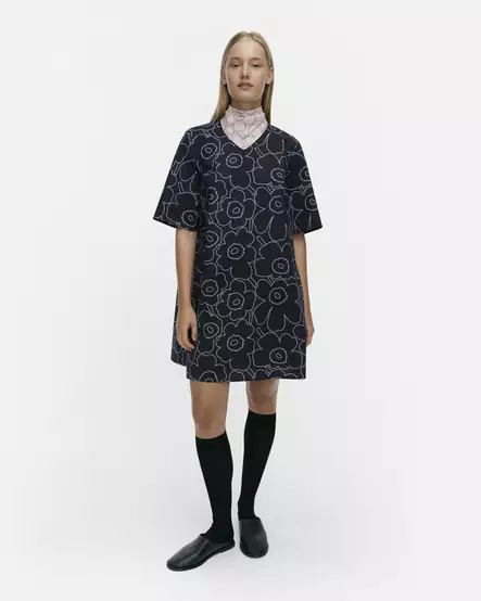 Marimekko Kukkiva Piirto Unikko Mekko - Kangasmekot - 095997-550 - 1