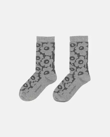 Marimekko Linjaus Unikko Melange Sukat - Nilkkasukat - 095965-990 - 1