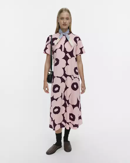 Marimekko Pisteinen Unikko Trikoomekko - Trikoomekot ja Collegemekot - 095918-340 - 1