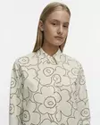 Marimekko Tilla Piirto Unikko Puuvillapopliinipaita - Kangaspaidat - 095993-610 - 4