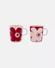 Marimekko Oiva Juhla Unikko Muki 2,5 dl 2kpl - Marimekko Kupit ja mukit - 6411255125600 - 1
