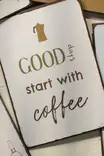 IB laursen DENMARK Metallikyltti "Good days start with Coffee" - Sisustustaulut - 5709898360610 - 2