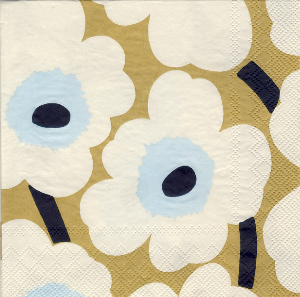 Marimekko Unikko Servetti 33x33cm 20kpl - Marimekko Servetit - 686423634130 - 1