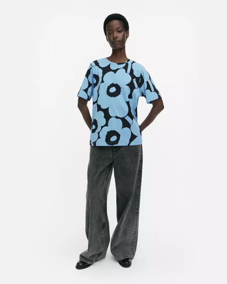 Marimekko Tunnit Unikko T-Paita - Trikoopaidat ja Collegepaidat - 094477-590 - 1