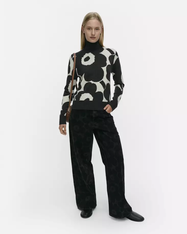 Marimekko RWS Sopimus Unikko Neulepusero - Neulepaidat, -tunikat, -mekot - 095724-190 - 1