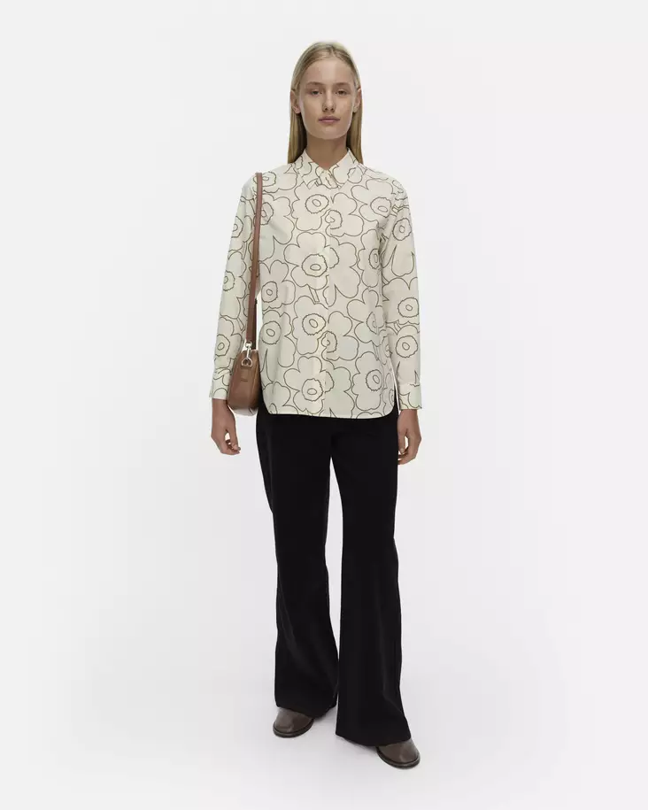 Marimekko Tilla Piirto Unikko Puuvillapopliinipaita - Kangaspaidat - 095993-610 - 1
