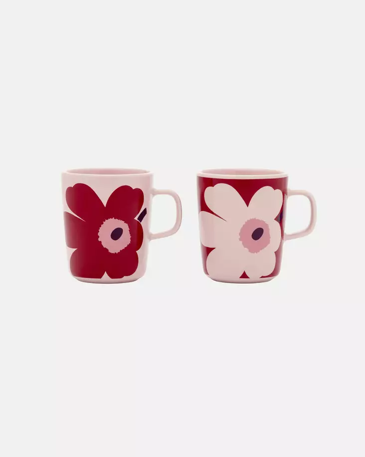 Marimekko Oiva Juhla Unikko Muki 2,5 dl 2kpl - Marimekko Kupit ja mukit - 6411255125600 - 1