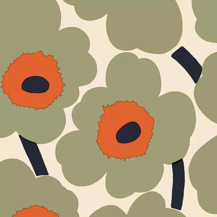 Marimekko Unikko Lautasliina 24x24 cm | 20 kpl - Marimekko Servetit - 6411632140530 - 1