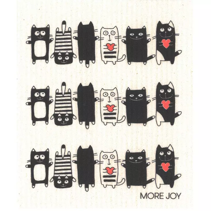 MORE JOY Tiskirätti Kissatanssia - Keittiötekstiilit - 6430026060070 - 1