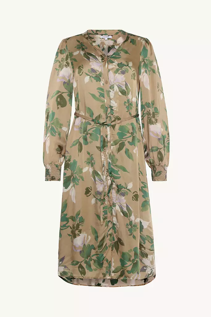 CLAIRE Dagmara Pitkähihainen Viskoosi Paitamekko - Kangasmekot - 25378199-4540 - 1