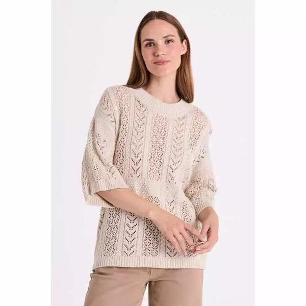 FREE/QUENT FQARWEN Puuvillaneulepusero Kuvioneulos - Neulepaidat, -tunikat, -mekot - 261207333-2080 - 1