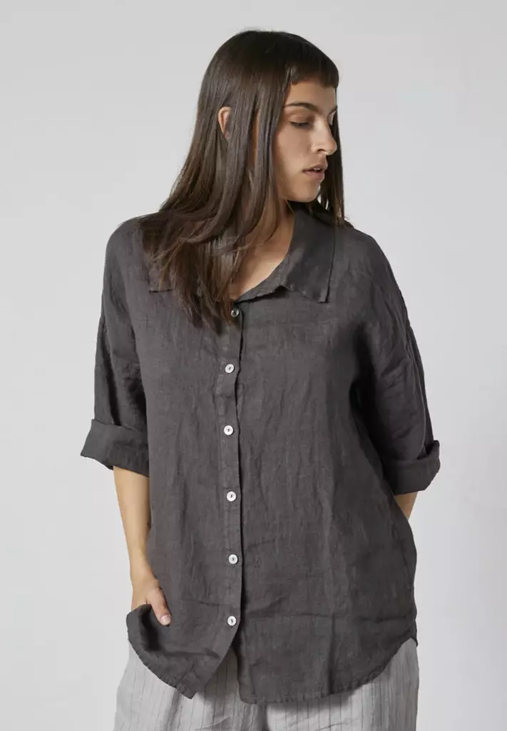 Lind LINILLE Pellava Paitapusero 3/4-hihalla - Kangaspaidat - 2625335.2963-1500 - 1