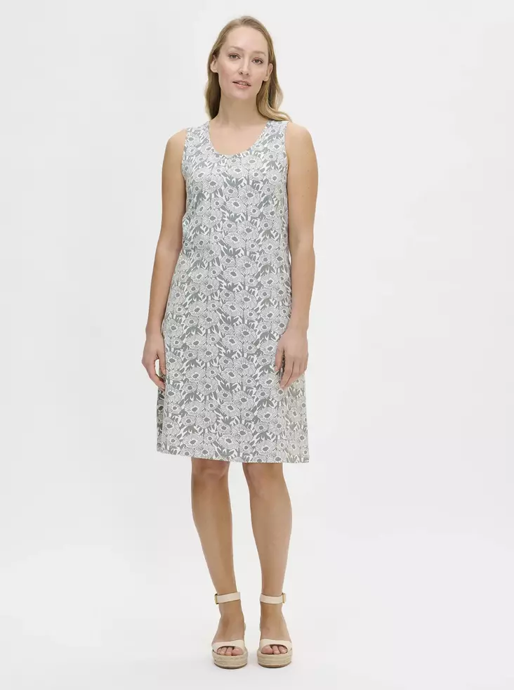 Nanso Samettikukat Hihaton Trikoomekko - Trikoomekot ja Collegemekot - 25228895-0300 - 1