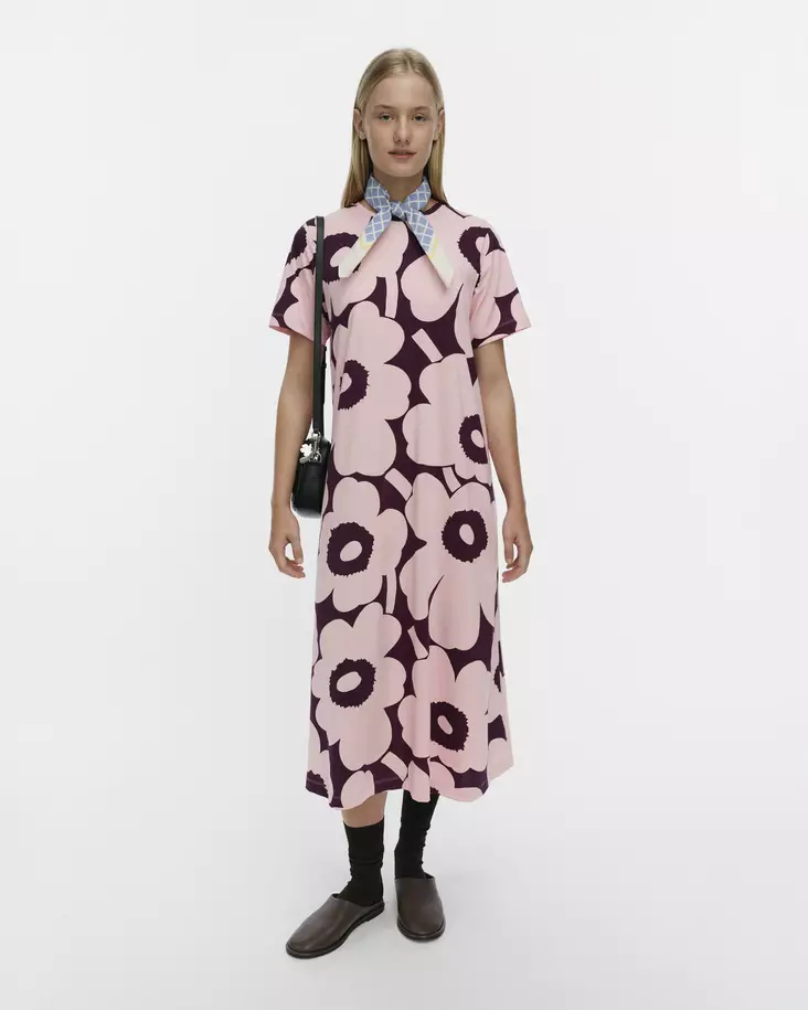 Marimekko Pisteinen Unikko Trikoomekko - Trikoomekot ja Collegemekot - 095918-340 - 1