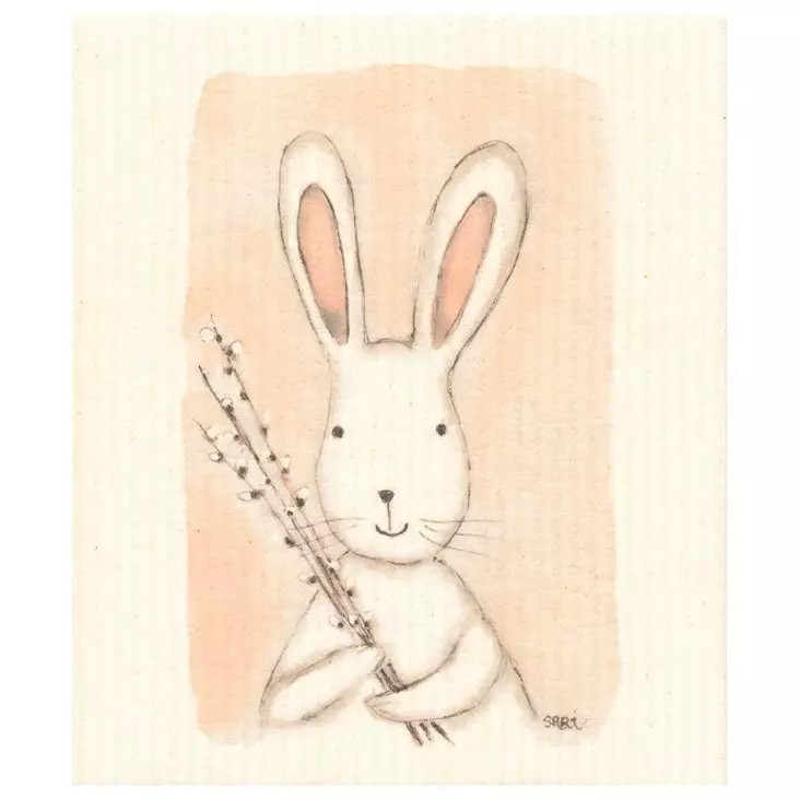 MORE JOY Tiskirätti Pupu ja Pajunkissat - Keittiövälineet - 6430026060780 - 1