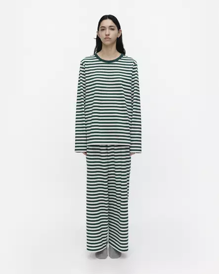 Marimekko Caissa Tasaraita Trikoohousut - Pitkät housut - 096248-061 - 1