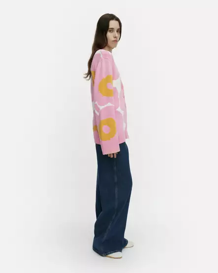 Marimekko Puhaltaa Unikko Puuvillaneuletakki - Neuletakit - 095494-321 - 2