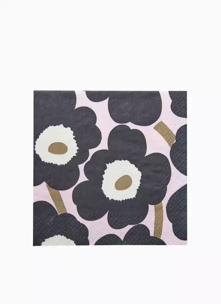 Marimekko Unikko Lautasliina 33x33 cm | 20kpl - Marimekko Servetit - 6411633140751 - 1