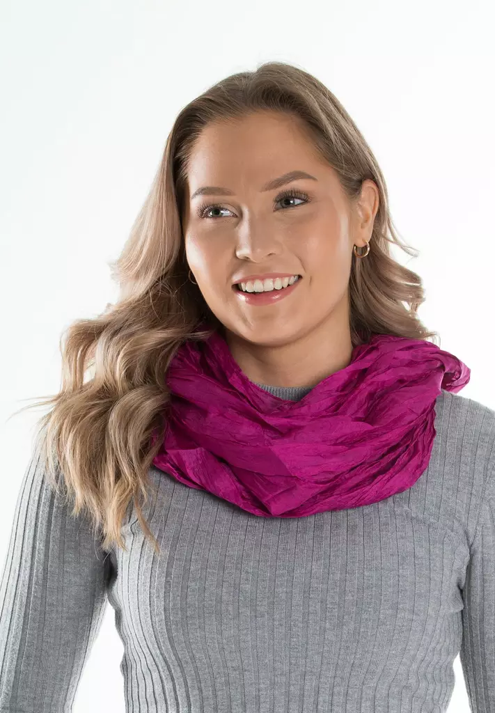 LASESSOR Kiana Silkkituubihuivi 70x80cm - Tuubihuivit - 1106314017341 - 1