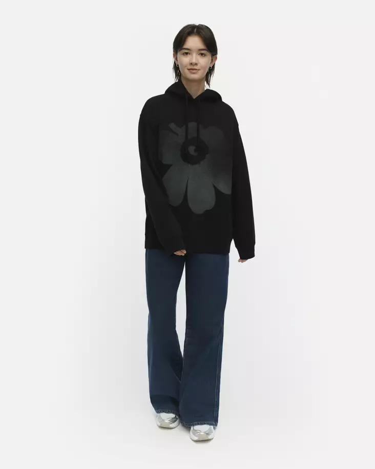 Marimekko Kioski Teesi Unikko Placement Huppari - Trikoopaidat ja Collegepaidat - 094816-901 - 1