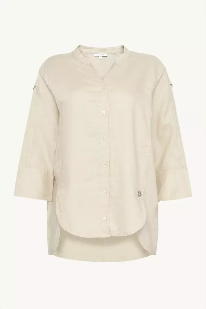 CLAIRE Rikkemaja Pellavainen Paitapusero - Kangaspaidat - 24259071788-3261 - 1