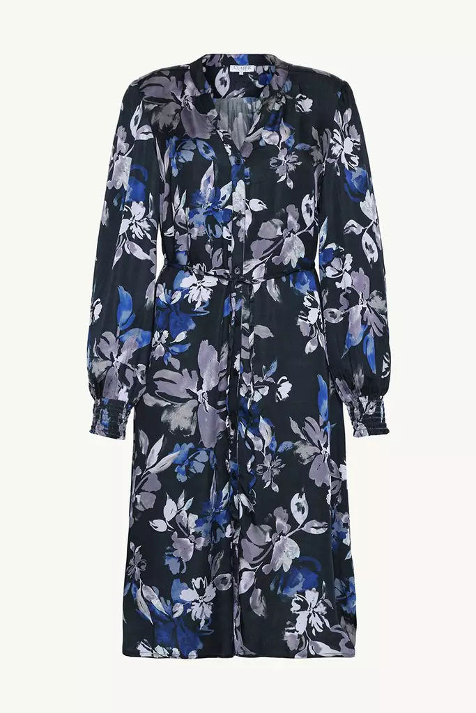 CLAIRE Deljin Pitkähihainen Viskoosi Paitamekko - Kangasmekot - 25373289-3151 - 1