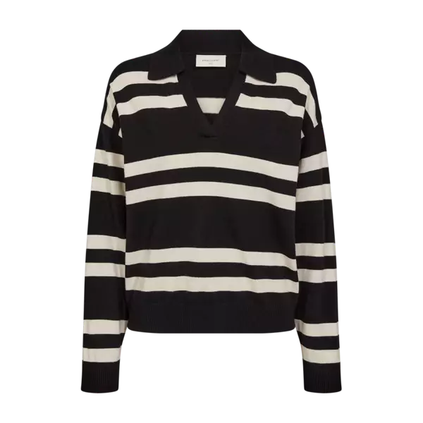 FREE/QUENT Flow Raidallinen Kauluspusero - Trikoopaidat ja Collegepaidat - 254206651-9891 - 1