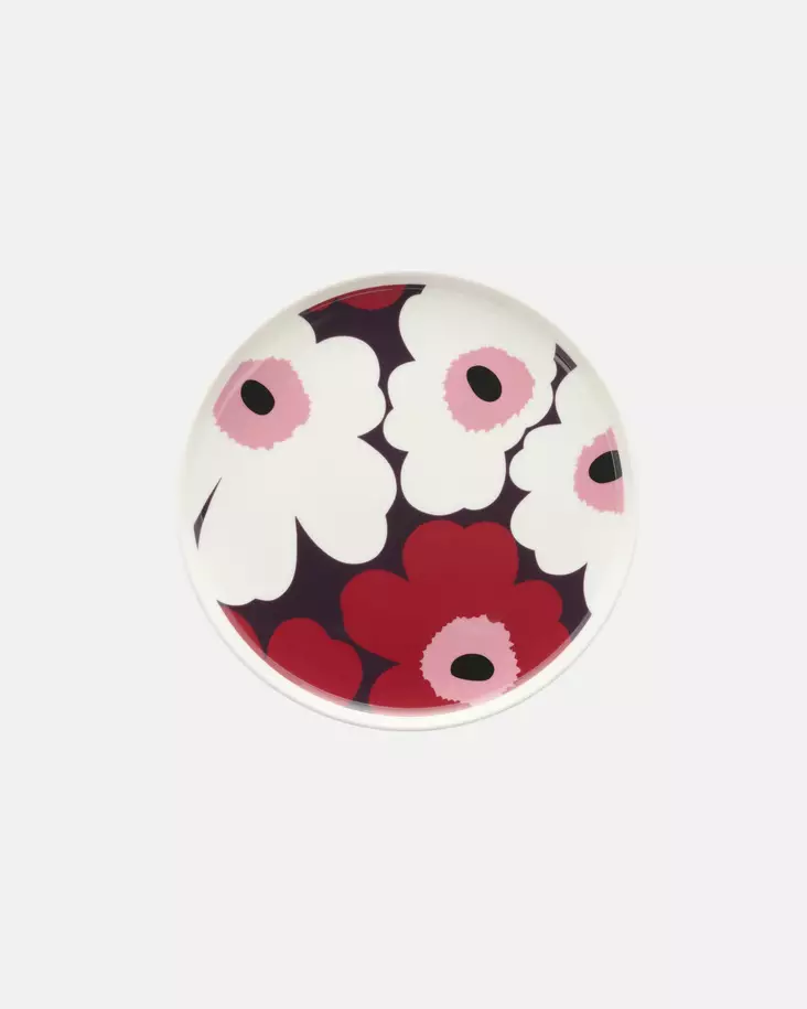 Marimekko Oiva Unikko Lautanen 20 cm - Marimekko Lautaset - 6411255129561 - 1