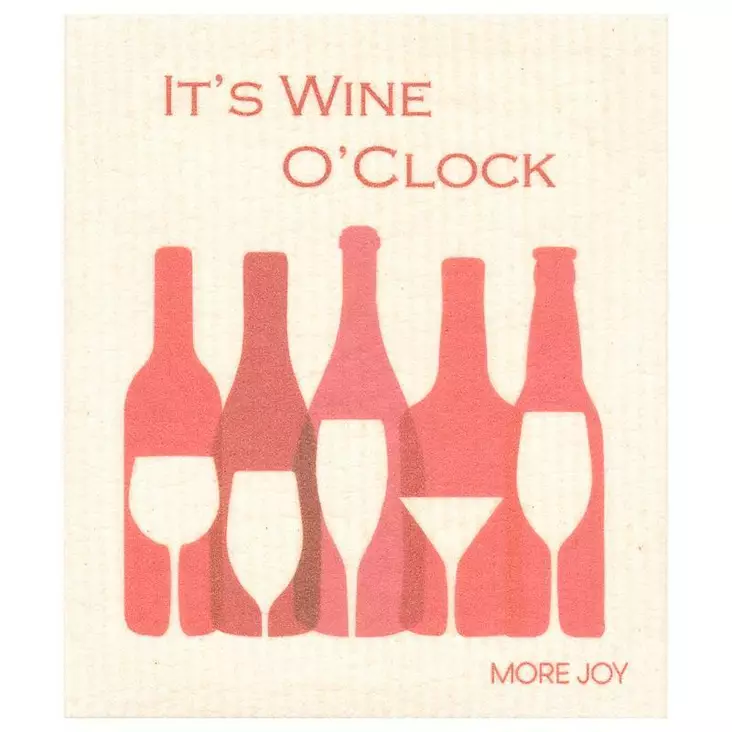 MORE JOY Tiskirätti It’s wine o’clock - Keittiö - 6430026065211 - 1