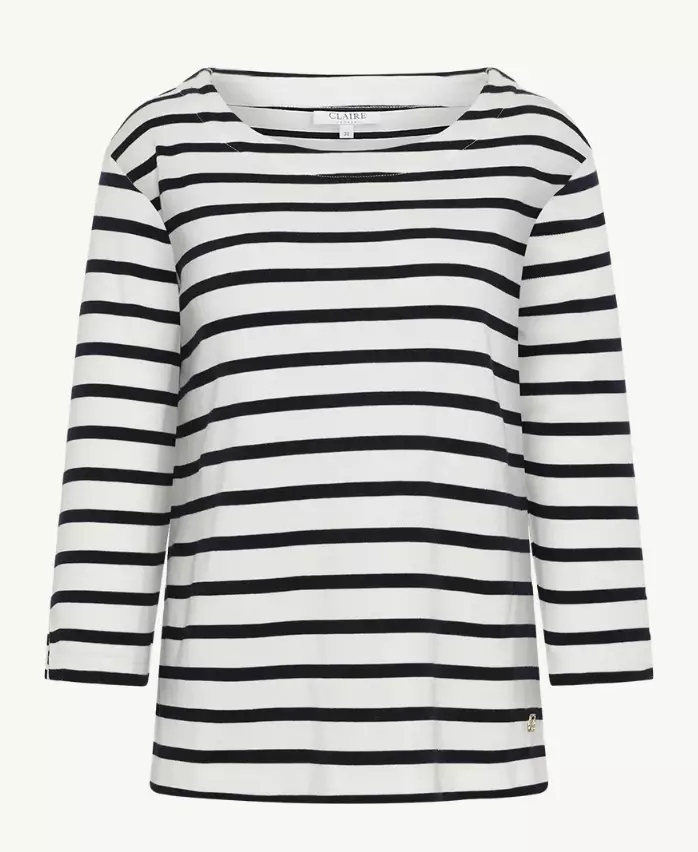 CLAIRE CWANETTE Pitkähihainen Puuvillapusero - Trikoopaidat ja Collegepaidat - 26273208-3151 - 1