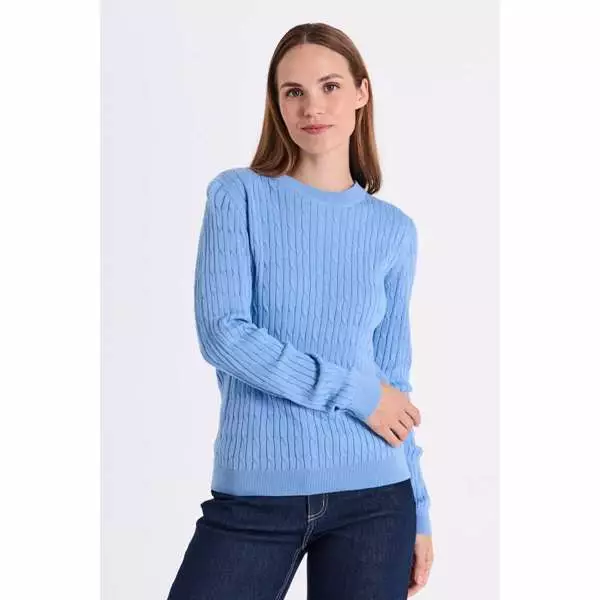 FREE/QUENT Dodo Puuvillaneulepusero Kuvioneulos - Neulepaidat, -tunikat, -mekot - 261207385-9501 - 1