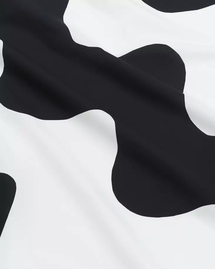 Marimekko Lokki Puuvillakangas, valkoinen, musta - Marimekko Kankaat - 6411255041351 - 1