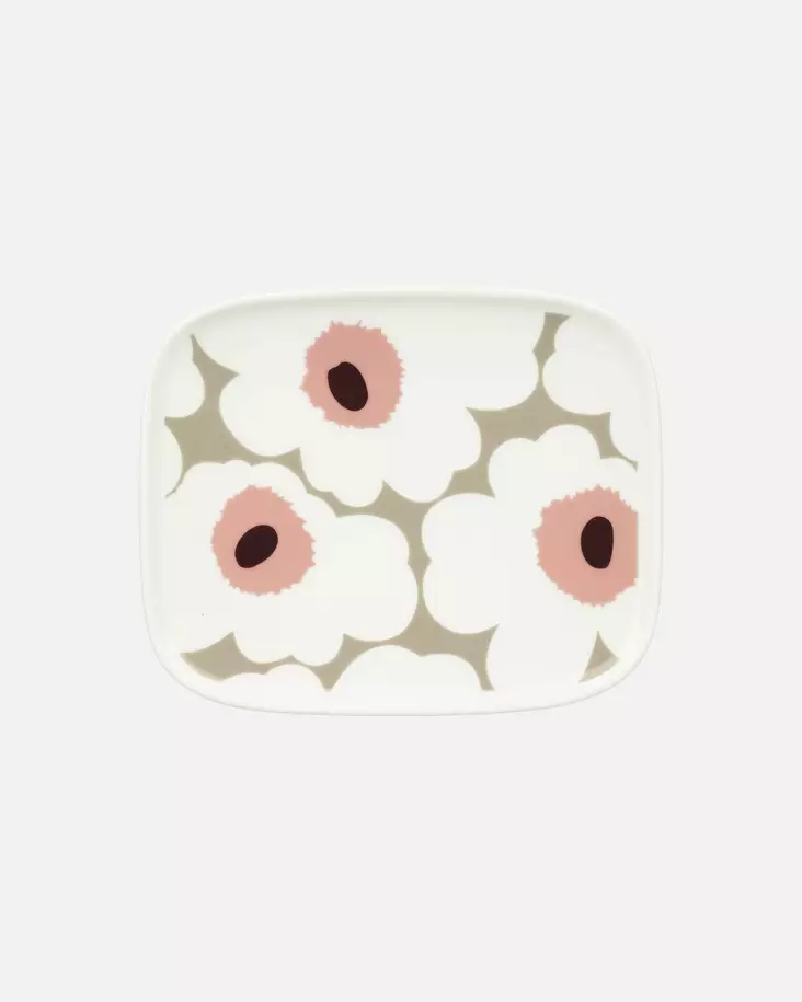 Marimekko Oiva Unikko Lautanen 15x12 cm - Marimekko Lautaset - 6411255076261 - 1