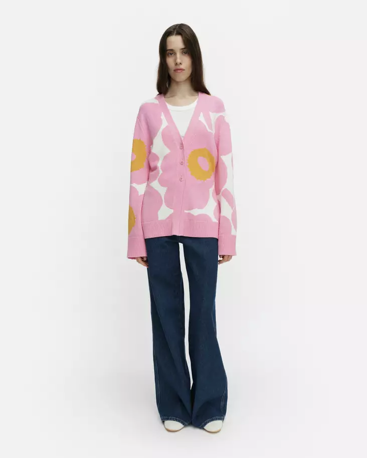 Marimekko Puhaltaa Unikko Puuvillaneuletakki - Neuletakit - 095494-321 - 1