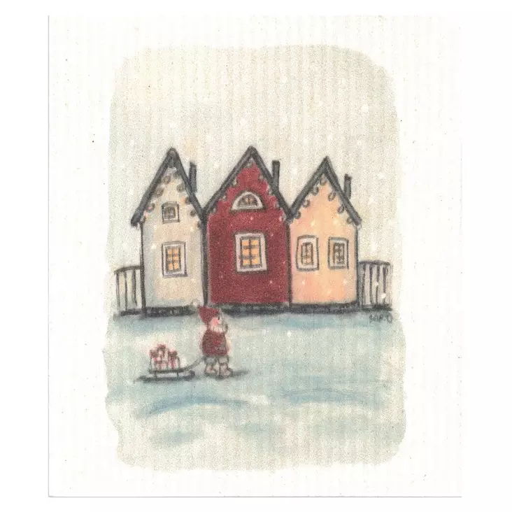 MORE JOY Tiskirätti Tonttu Takapihalla - Keittiötekstiilit - 6430026061091 - 1