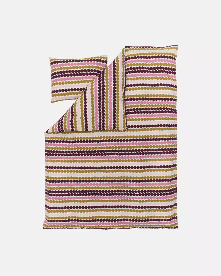 Marimekko Räsymatto Pussilakanasetti PL 150x210 +TL 50x60 cm - Marimekko Pussilakanat ja tyynyliinat - 6411255152491 - 1