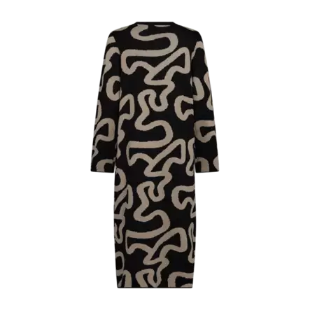 FREE/QUENT Ani Kuviollinen Neulemekko - Neulepaidat, -tunikat, -mekot - 254204810-8502 - 2