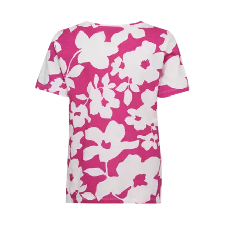 FREE/QUENT FQVIVA Kuosillinen Lyhythihainen Paita - Trikoopaidat ja Collegepaidat - 262206665-1112 - 2