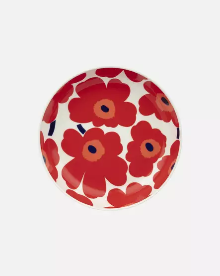 Marimekko Oiva Unikko Lautanen 20,5 cm - Marimekko Lautaset - 6411255076322 - 1