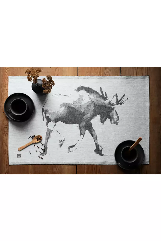 LAPUAN KANKURIT Teemu Järvi, Hirvi keittiöpyyhe 46x70 cm - Keittiötekstiilit - 6417695141972 - 1